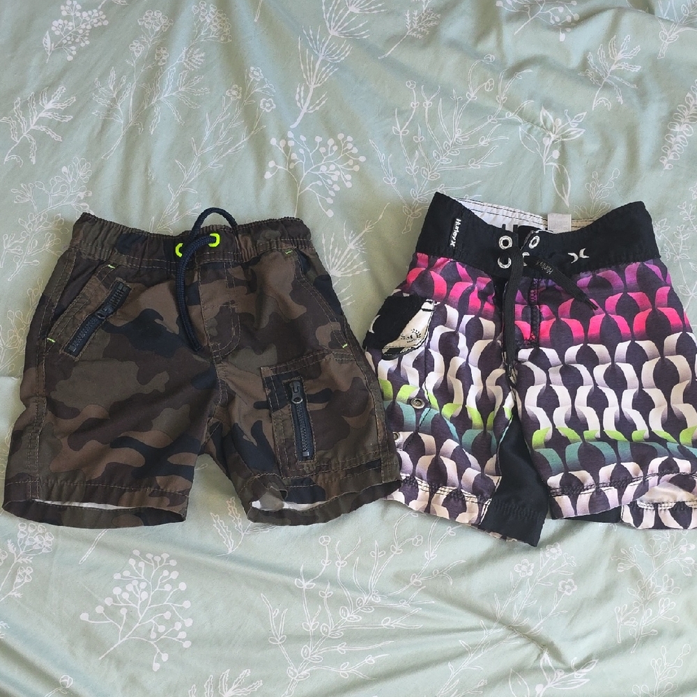 Hurley Kids Camouflage and Patterned Shorts